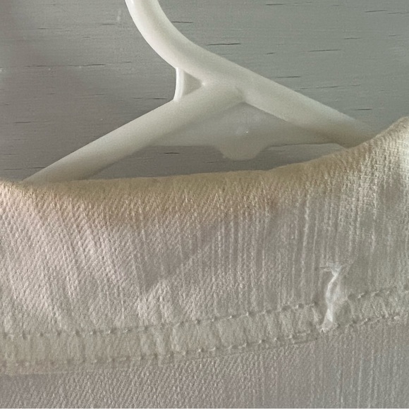 Chico's Platinum Y2K White Denim Jacket with Beaded Detailing - Picture 9 of 9